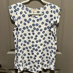 Floral Cap Sleeve Blouse